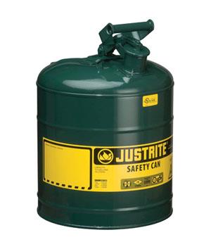 JUSTRITE 5 GAL TYPE I SAFETY CAN GREEN - Boss Boots